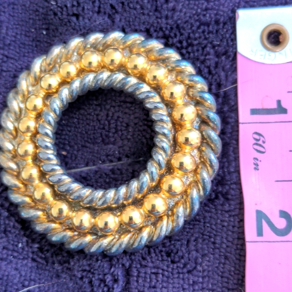 Rope and Bead Brooch - Picture 1 of 3